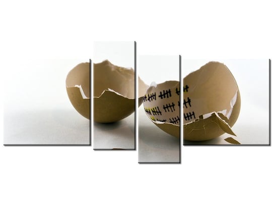Obraz Wyjście z jajka - Gemma Stiles, 4 elementy, 120x55 cm Oobrazy