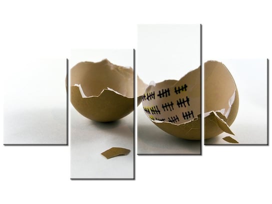 Obraz Wyjście z jajka - Gemma Stiles, 4 elementy, 120x70 cm Oobrazy