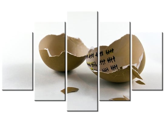 Obraz Wyjście z jajka - Gemma Stiles, 5 elementów, 100x63 cm Oobrazy