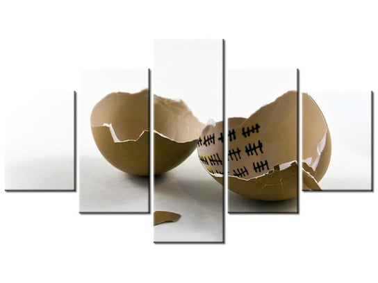 Obraz Wyjście z jajka - Gemma Stiles, 5 elementów, 125x70 cm Oobrazy