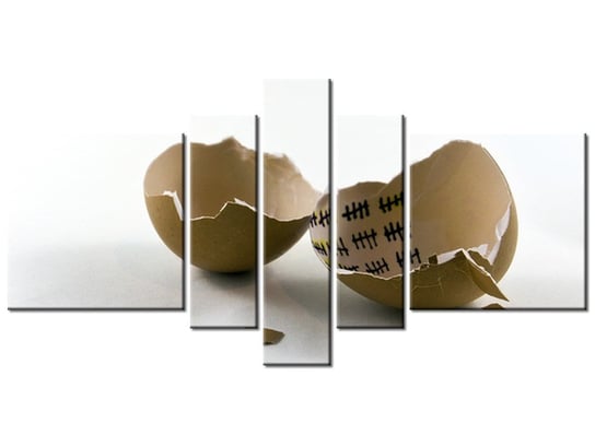 Obraz Wyjście z jajka - Gemma Stiles, 5 elementów, 160x80 cm Oobrazy