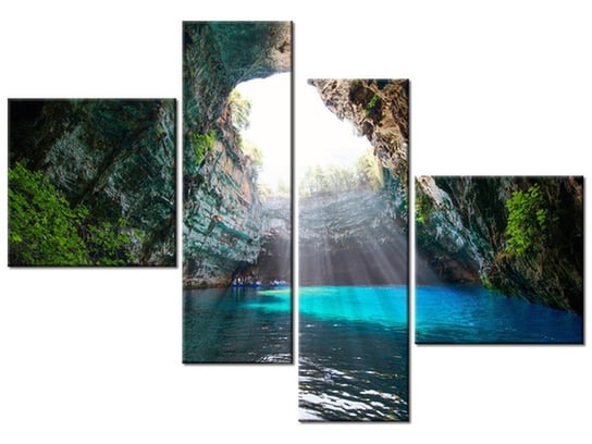 Obraz Wyspa Kefalonia, 4 elementy, 100x70 cm Oobrazy