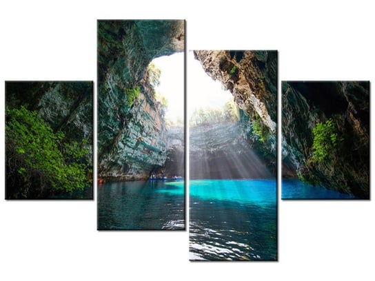 Obraz Wyspa Kefalonia, 4 elementy, 120x80 cm Oobrazy