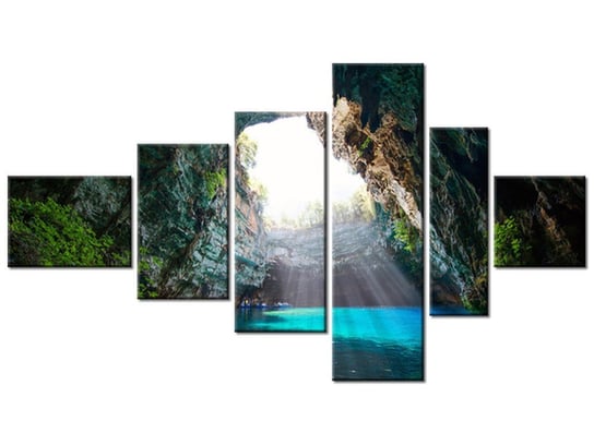 Obraz Wyspa Kefalonia, 6 elementów, 180x100 cm Oobrazy