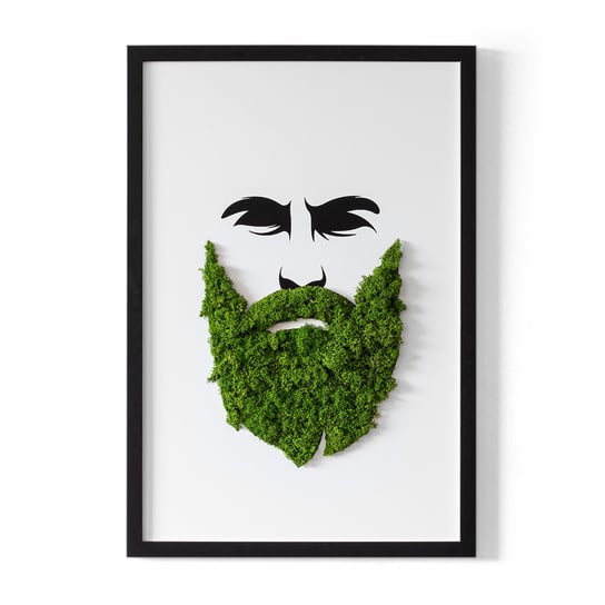 Obraz z Mchem Chrobotkiem - Hipster z brodą - 40x60 cm Tulup