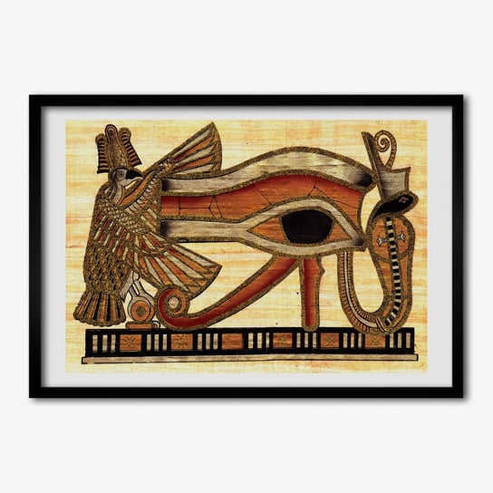 Obraz z ramką TULUP Egipskie oko papirus 70x50 cm cm Tulup