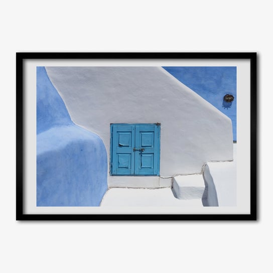 Obraz z ramką TULUP na ścianę Santorini Grecja 70x50 cm Tulup