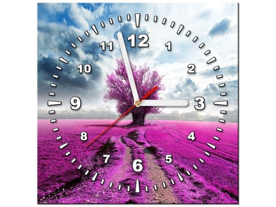 Obraz z zegarem, Drzewko, 1 element, 30x30 cm Oobrazy