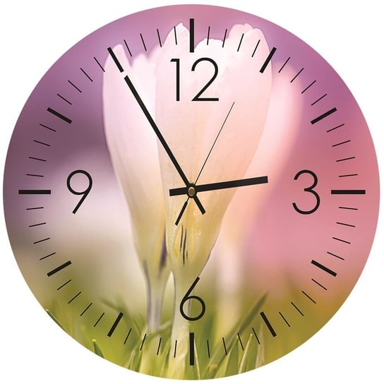 Obraz z zegarem FEEBY, Subtelność czasu, 60x60 cm Feeby
