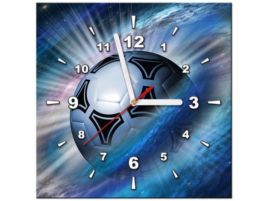 Obraz z zegarem, Kosmiczna piłka, 1 element, 30x30 cm Oobrazy