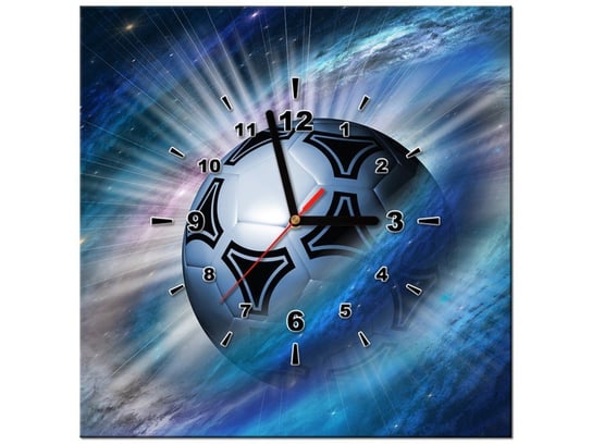 Obraz z zegarem, Kosmiczna piłka, 1 element, 40x40 cm Oobrazy