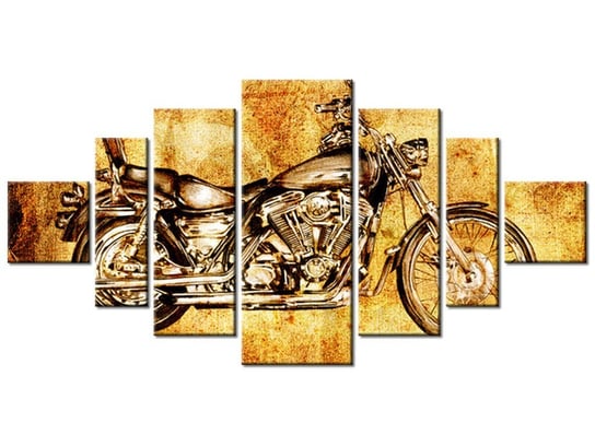 Obraz Zabytkowy motocykl, 7 elementów, 200x100 cm Oobrazy