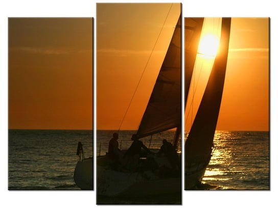 Obraz Zachód słońca, 3 elementy, 90x70 cm Oobrazy