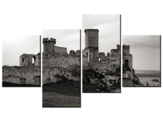 Obraz Zamek w Ogrodzieńcu, 4 elementy, 120x70 cm Oobrazy