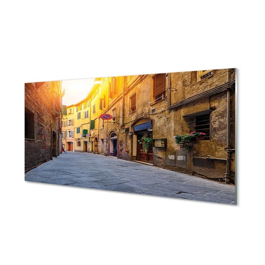 Obraz zdjęcie na szkle TULUP Włochy Ulica budynki, 100x50 cm Tulup