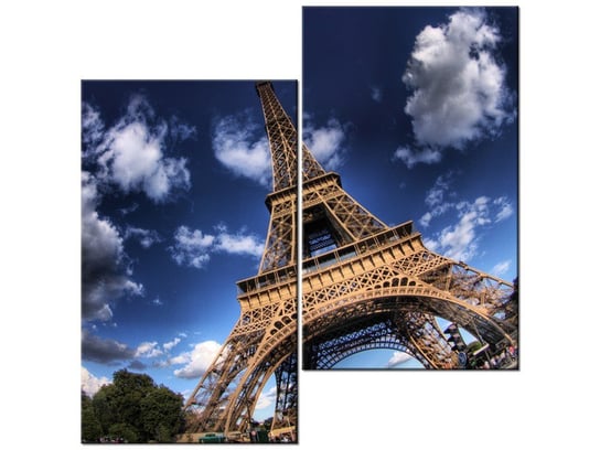 Obraz Zdjęcie Wieży Eiffla, 2 elementy, 60x60 cm Oobrazy