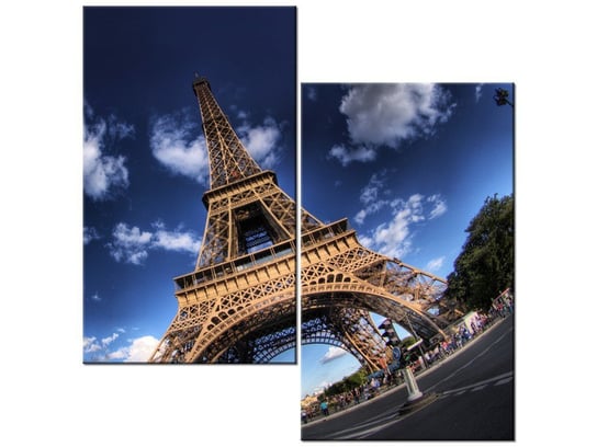 Obraz Zdjęcie Wieży Eiffla, 2 elementy, 60x60 cm Oobrazy