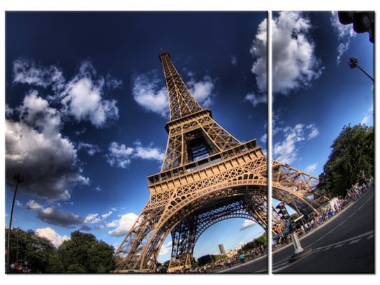 Obraz Zdjęcie Wieży Eiffla, 2 elementy, 70x50 cm Oobrazy