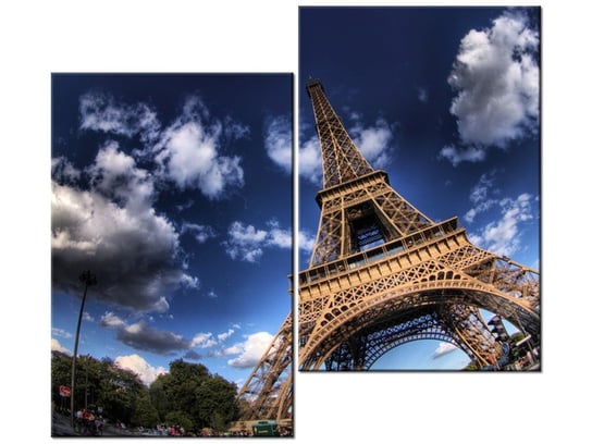 Obraz Zdjęcie Wieży Eiffla, 2 elementy, 80x70 cm Oobrazy