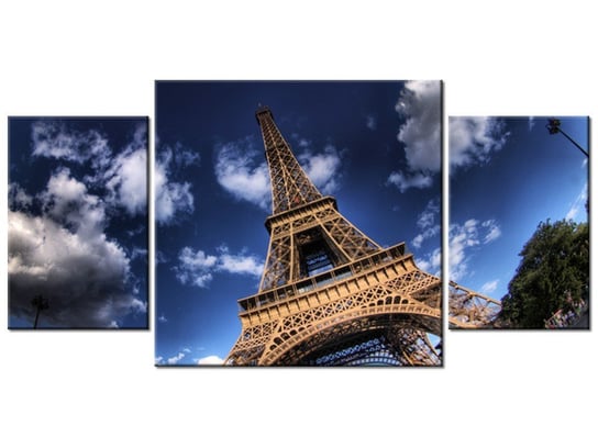 Obraz Zdjęcie Wieży Eiffla, 3 elementy, 80x40 cm Oobrazy