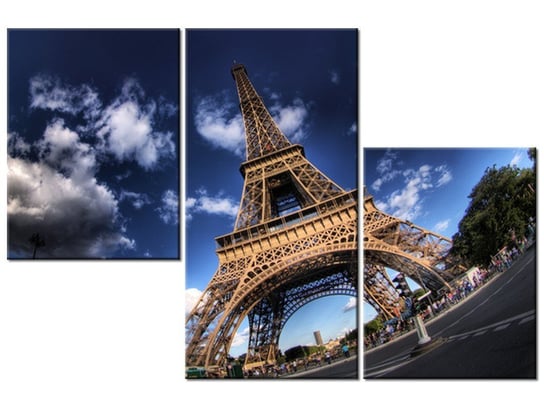 Obraz Zdjęcie Wieży Eiffla, 3 elementy, 90x60 cm Oobrazy