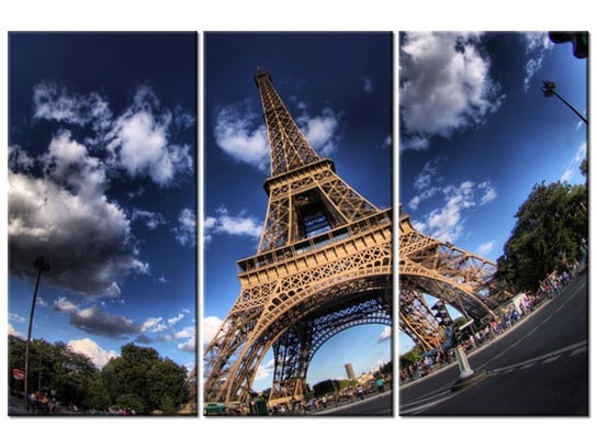 Obraz Zdjęcie Wieży Eiffla, 3 elementy, 90x60 cm Oobrazy