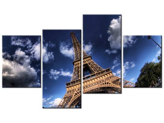 Obraz Zdjęcie Wieży Eiffla, 4 elementy, 120x70 cm Oobrazy