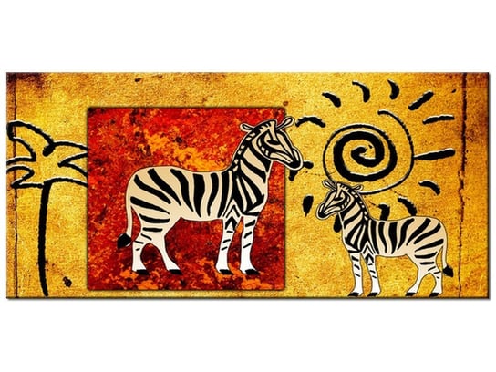 Obraz, Zebry z afryki, 115x55 cm Oobrazy