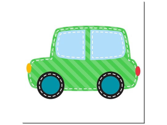 Obraz, Zielone auto, 30x30 cm Oobrazy