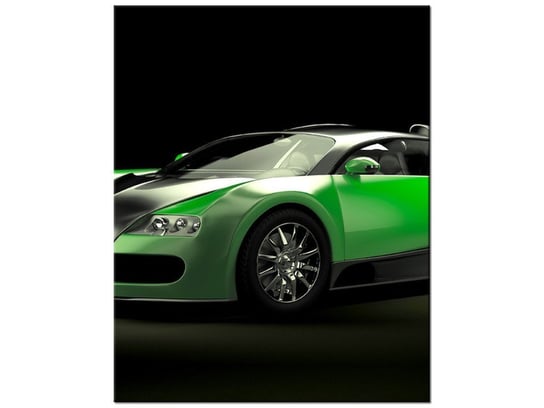 Obraz Zielone Bugatti Veyron, 40x50 cm Oobrazy