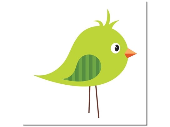 Obraz Zielony ptaszek, 40x40 cm Oobrazy