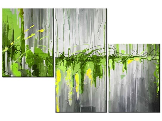 Obraz Zielony wodospad, 3 elementy, 90x60 cm Oobrazy