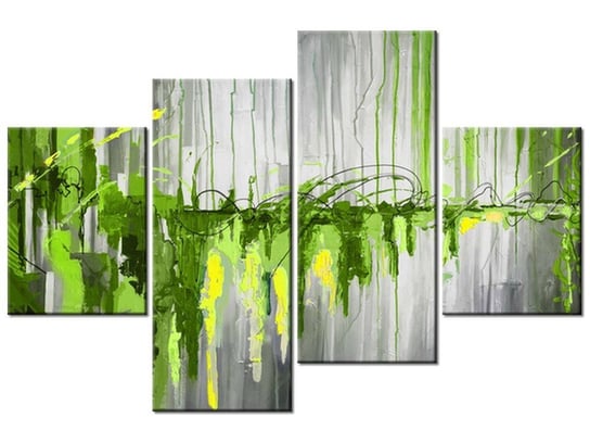 Obraz Zielony wodospad, 4 elementy, 120x80 cm Oobrazy