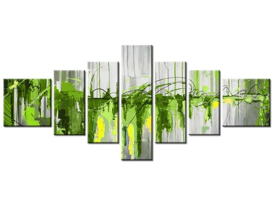Obraz Zielony wodospad, 7 elementów, 160x70 cm Oobrazy