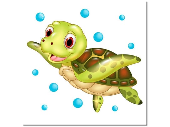 Obraz Zielony żółwik, 30x30 cm Oobrazy