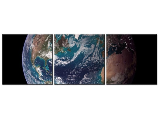 Obraz Ziemia - NASA, 3 elementy, 120x40 cm Oobrazy