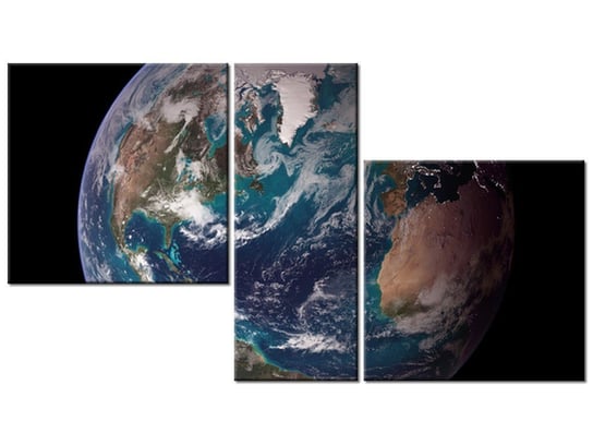 Obraz Ziemia - NASA, 3 elementy, 90x50 cm Oobrazy