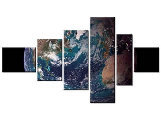 Obraz Ziemia - NASA, 6 elementów, 180x100 cm Oobrazy