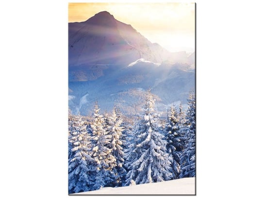 Obraz Zima w górach, 20x30 cm Oobrazy