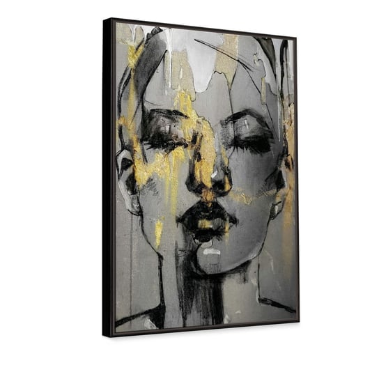 Obraz złota kobieta 69x99 cm w nowoczesnym stylu Knor