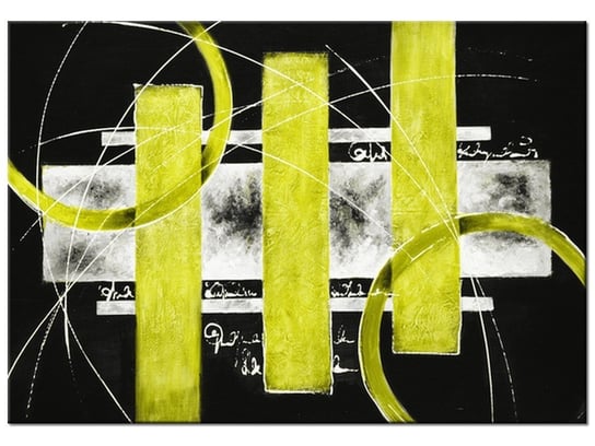 Obraz Żółta abstrakcja, 100x70 cm Oobrazy