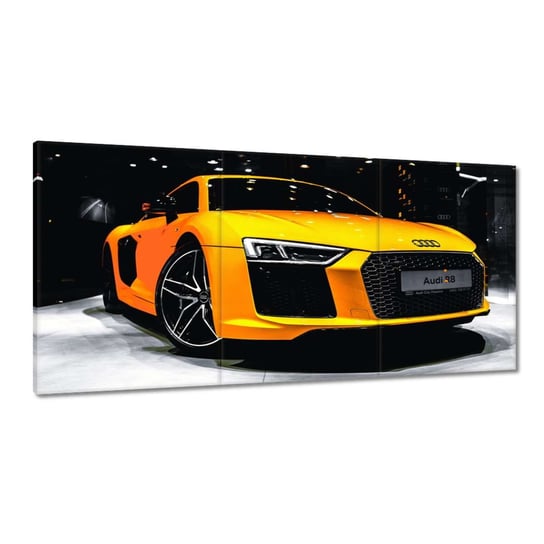 Obraz Żółte Audi R8, 120x60cm ZeSmakiem