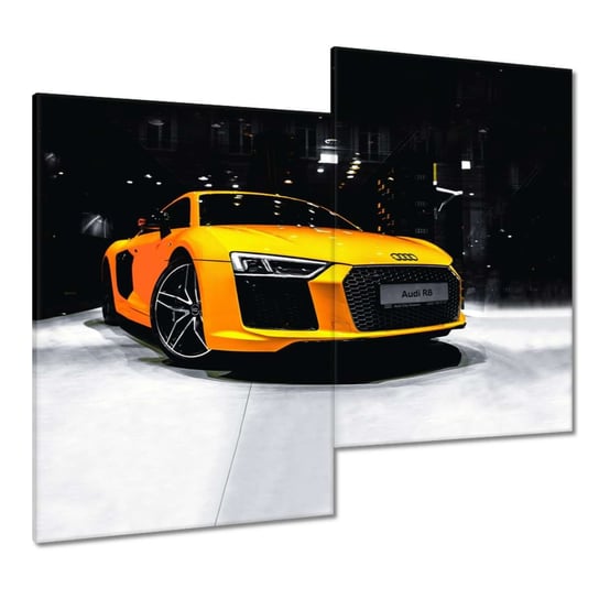 Obraz Żółte Audi R8, 80x70cm ZeSmakiem