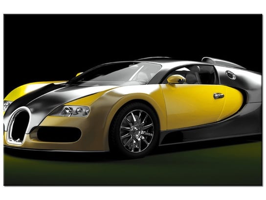 Obraz Żółte Bugatti Veyron, 30x20 cm Oobrazy