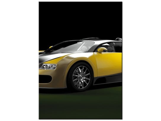 Obraz Żółte Bugatti Veyron, 50x70 cm Oobrazy