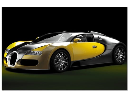 Obraz Żółte Bugatti Veyron, 60x40 cm Oobrazy