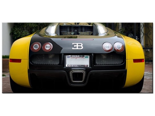 Obraz Żółte Bugatti Veyron - Axion23, 115x55 cm Oobrazy