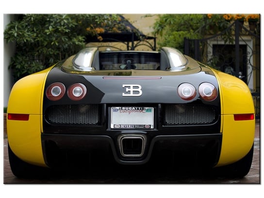 Obraz Żółte Bugatti Veyron - Axion23, 90x60 cm Oobrazy
