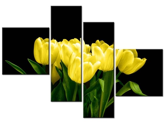 Obraz Żółte tulipany- Mark Freeth, 4 elementy, 100x70 cm Oobrazy