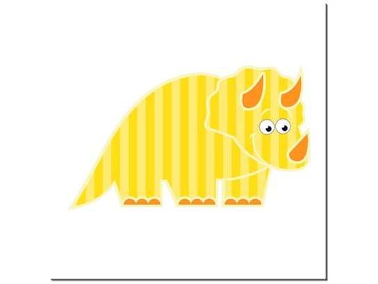 Obraz Żółty dinozaur, 40x40 cm Oobrazy